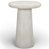 Monica Outdoor Side Table, Beige