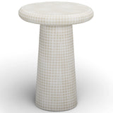 Monica Outdoor Side Table, Beige