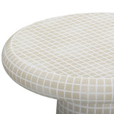 Monica Outdoor Side Table, Beige