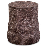 Cilla Outdoor Side Table, Red Faux Levanto Marble