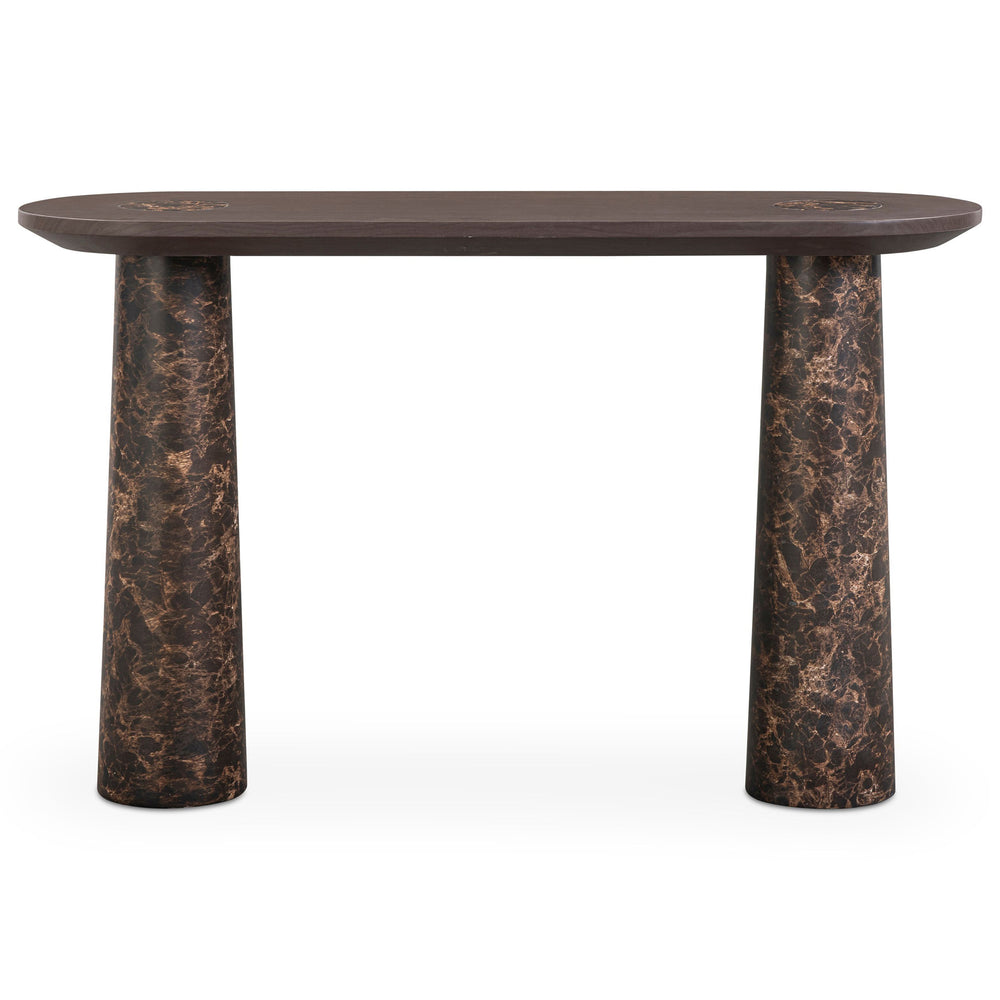 Braya Console Table, Faux Emperador