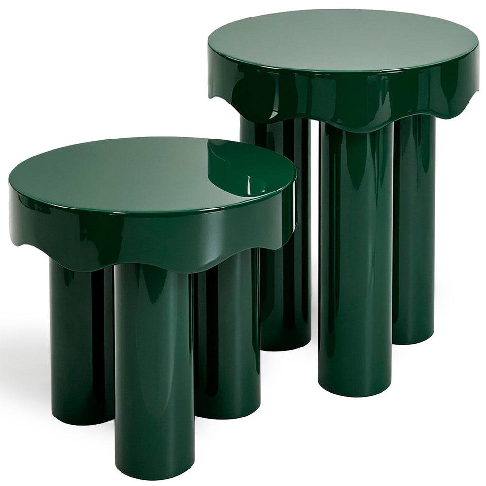 Casper Nesting Side Table Set, Green
