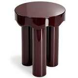 Casper Nesting Side Table Set, Burgundy