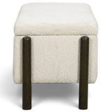 Abby Storage Bench, Cream