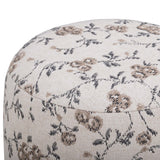 Bisou Ottoman, Beige Floral
