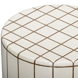 Tatiana Round Outdoor Side Table, Ecru