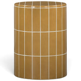 Tatiana Round Outdoor Side Table, Ochre