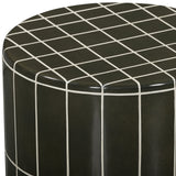 Tatiana Round Outdoor Side Table, Forest Green
