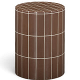 Tatiana Round Outdoor Side Table, Terracotta