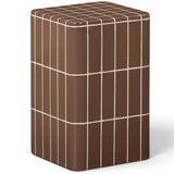Tatiana Square Outdoor Side Table, Terracotta