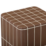 Tatiana Square Outdoor Side Table, Terracotta