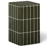 Tatiana Square Outdoor Side Table, Forest Green