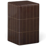 Tatiana Square Outdoor Side Table, Maroon