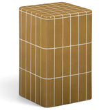 Tatiana Square Outdoor Side Table, Ochre