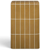 Tatiana Square Outdoor Side Table, Ochre