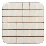 Tatiana Square Outdoor Side Table, Ecru