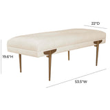 Bruna Bench, Off-White