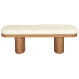 Ollie Bench, White Boucle