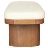 Ollie Bench, White Boucle