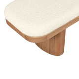 Ollie Bench, White Boucle