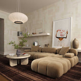 Calliope Modular Ottoman, Cafe Au Lait