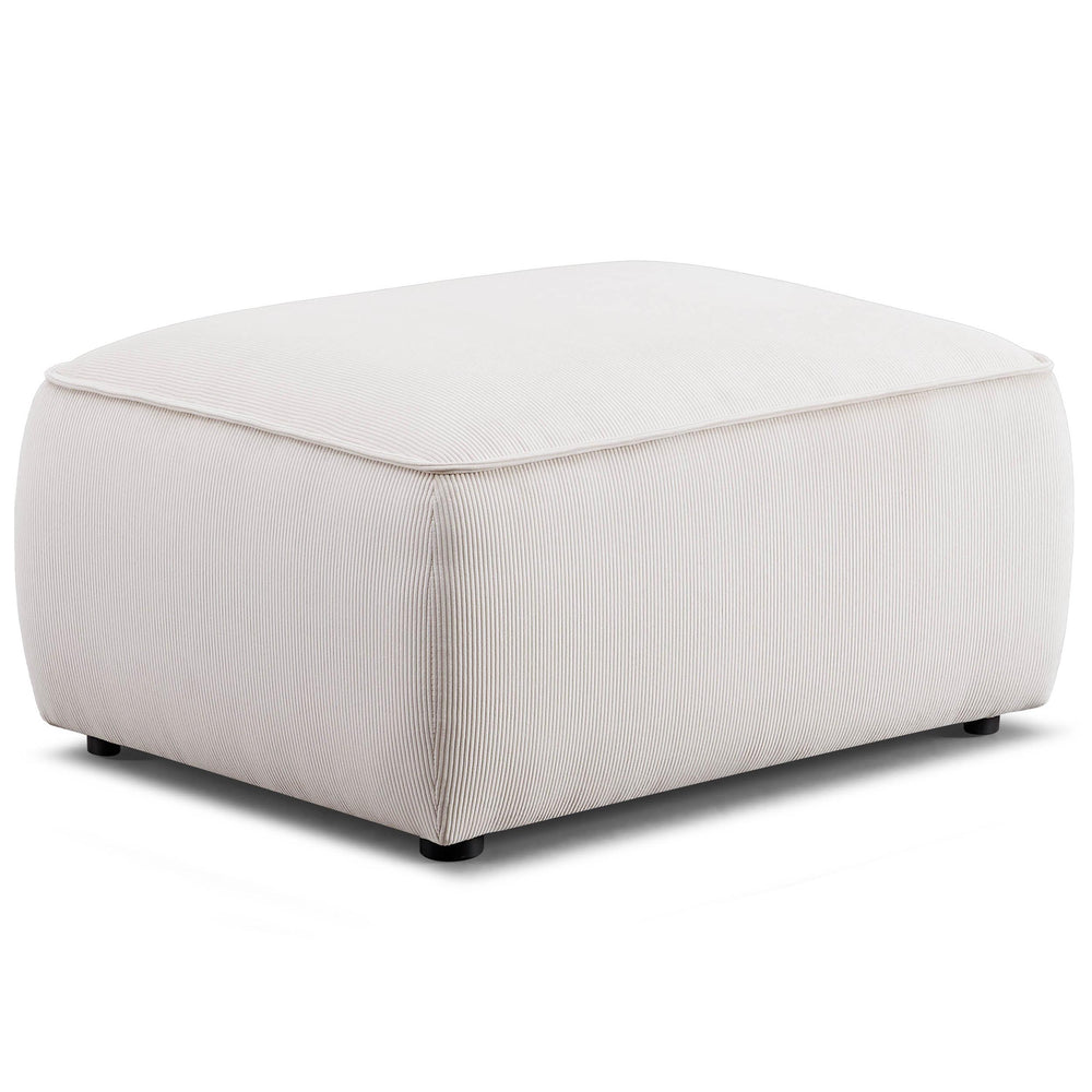 Travie Ottoman, White Sand
