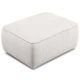Travie Ottoman, White Sand