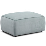 Travie Ottoman, Sea Blue