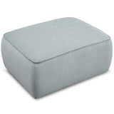 Travie Ottoman, Sea Blue