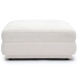 Perry Modular Ottoman, Cream
