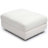 Perry Modular Ottoman, Cream