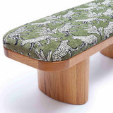 Ollie 48" Bench, Olive Green Jaquard
