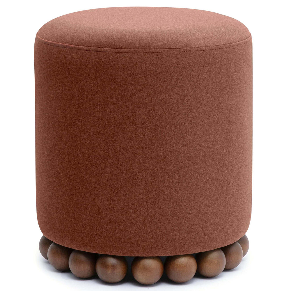 Dex Vegan Mohair Ottoman, Bronze