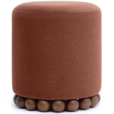 Dex Vegan Mohair Ottoman, Bronze