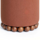 Dex Vegan Mohair Ottoman, Bronze