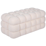 Anita Storage Bench w/ Reversible Tray Top, Cream
