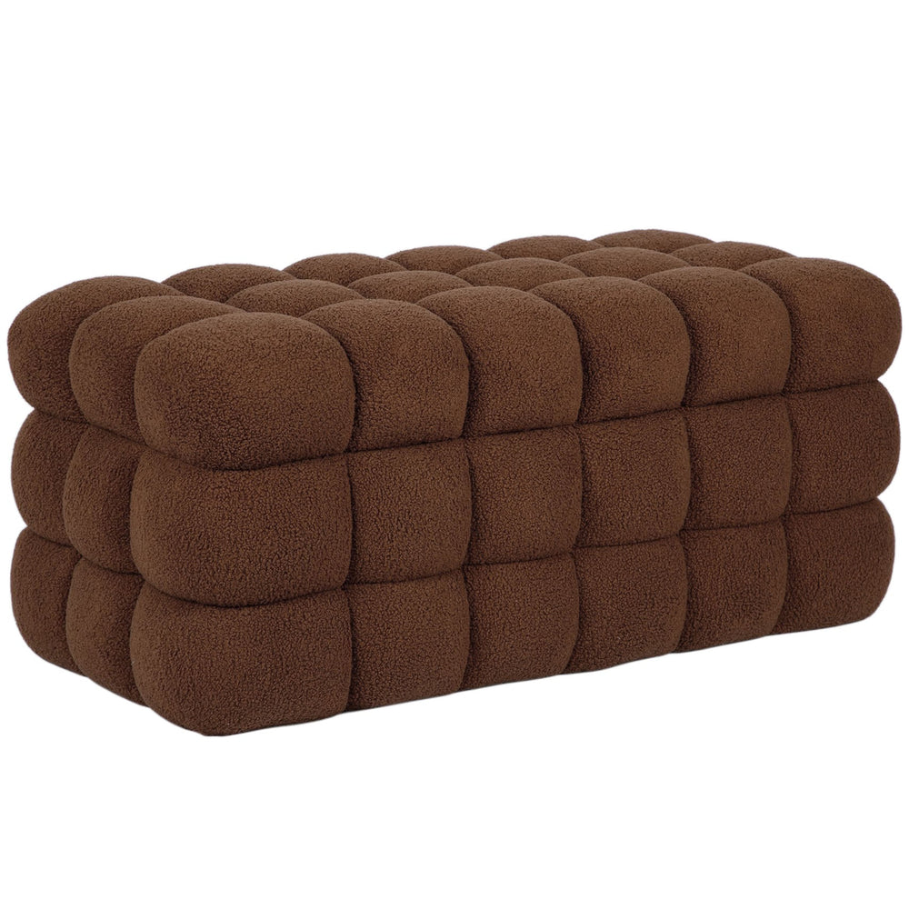 Anita Storage Bench w/ Reversible Tray Top, Brown