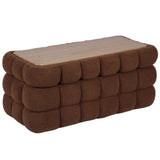 Anita Storage Bench w/ Reversible Tray Top, Brown