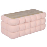 Anita Storage Bench w/ Reversible Tray Top, Pink