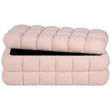 Anita Storage Bench w/ Reversible Tray Top, Pink