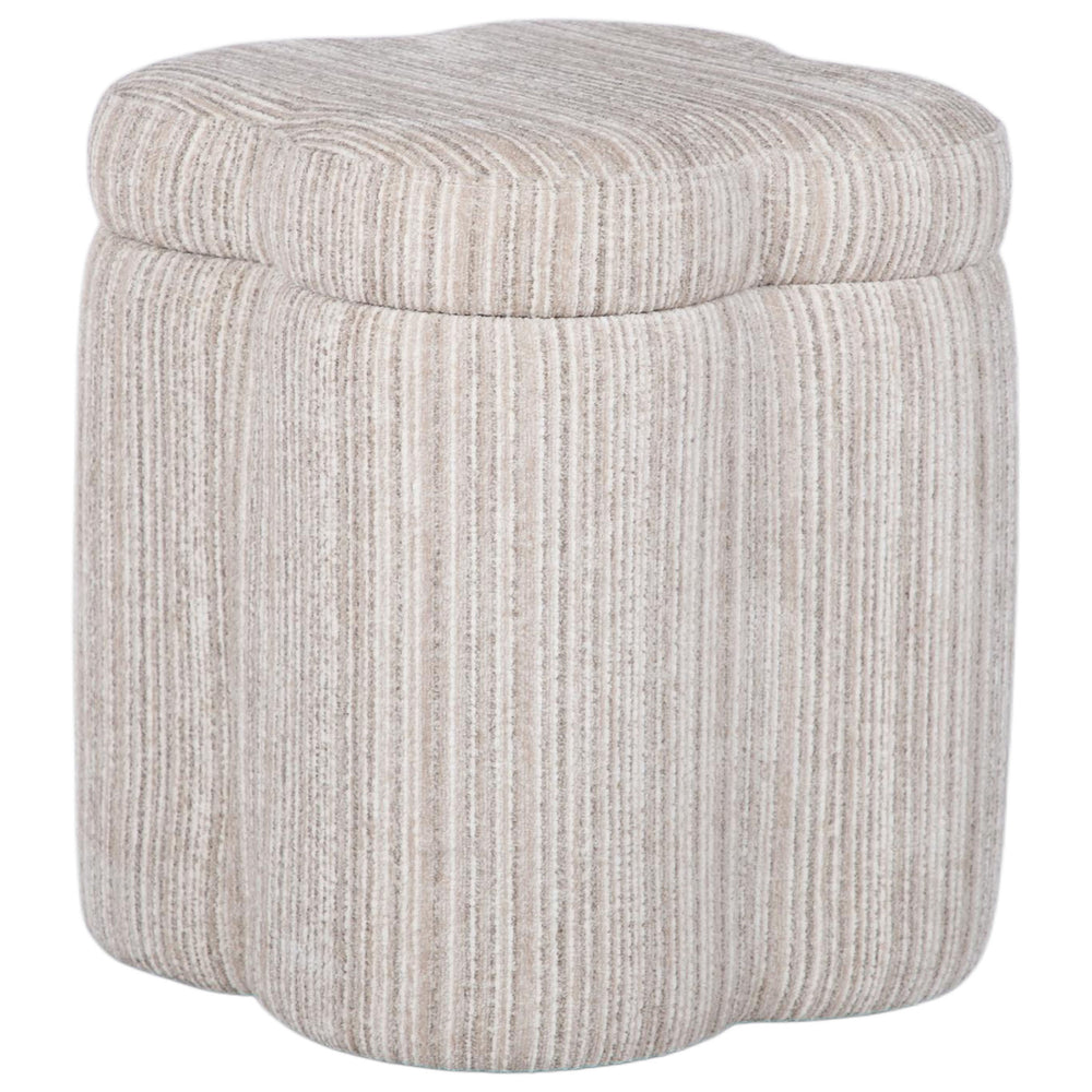Lilou Storage Stool, Cream