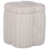 Lilou Storage Stool, Cream