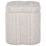Lilou Storage Stool, Cream