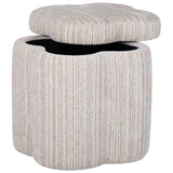 Lilou Storage Stool, Cream
