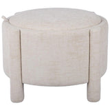 Bellamy Storage Stool w/ Reversible Tray Top, Cream