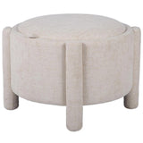 Bellamy Storage Stool w/ Reversible Tray Top, Cream