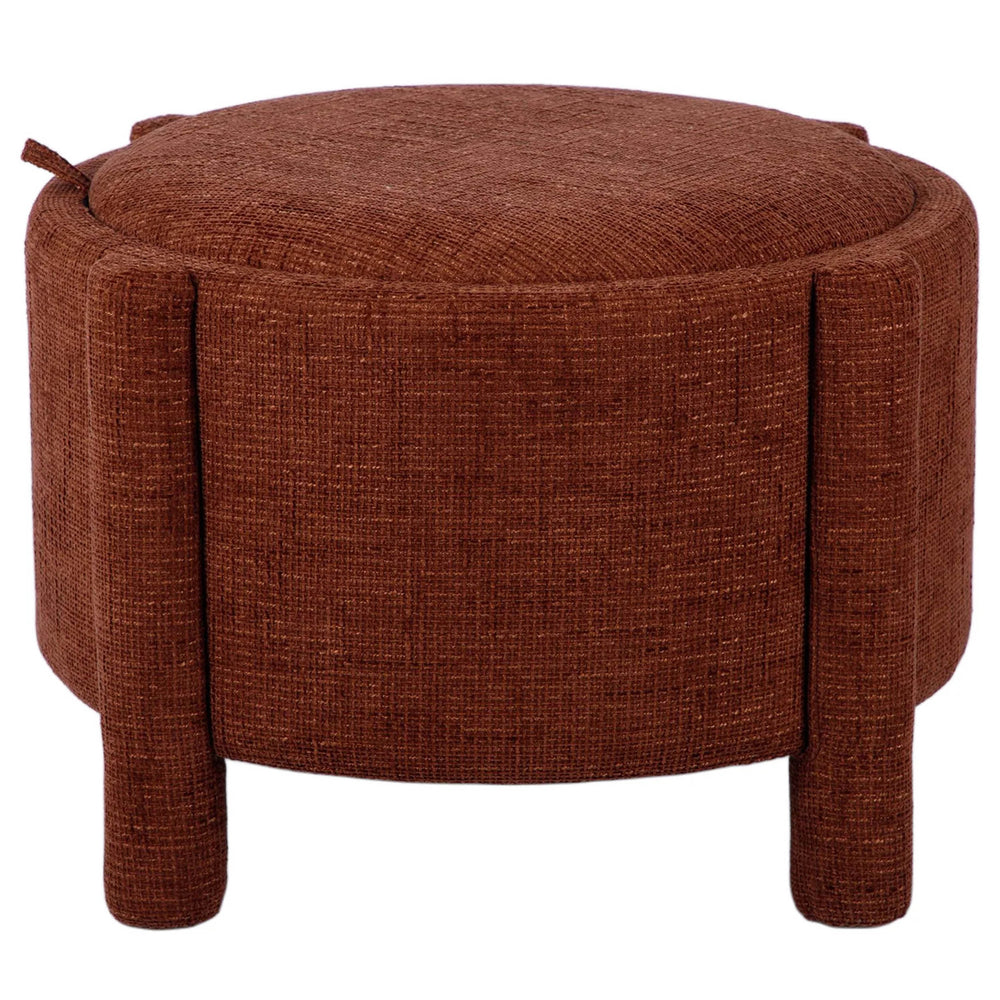 Bellamy Storage Stool w/ Reversible Tray Top, Brown