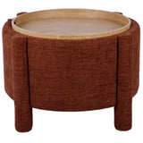 Bellamy Storage Stool w/ Reversible Tray Top, Brown