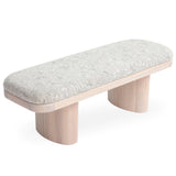 Ollie Bench, Neutral Floral Jaquard