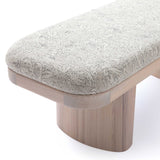 Ollie Bench, Neutral Floral Jaquard
